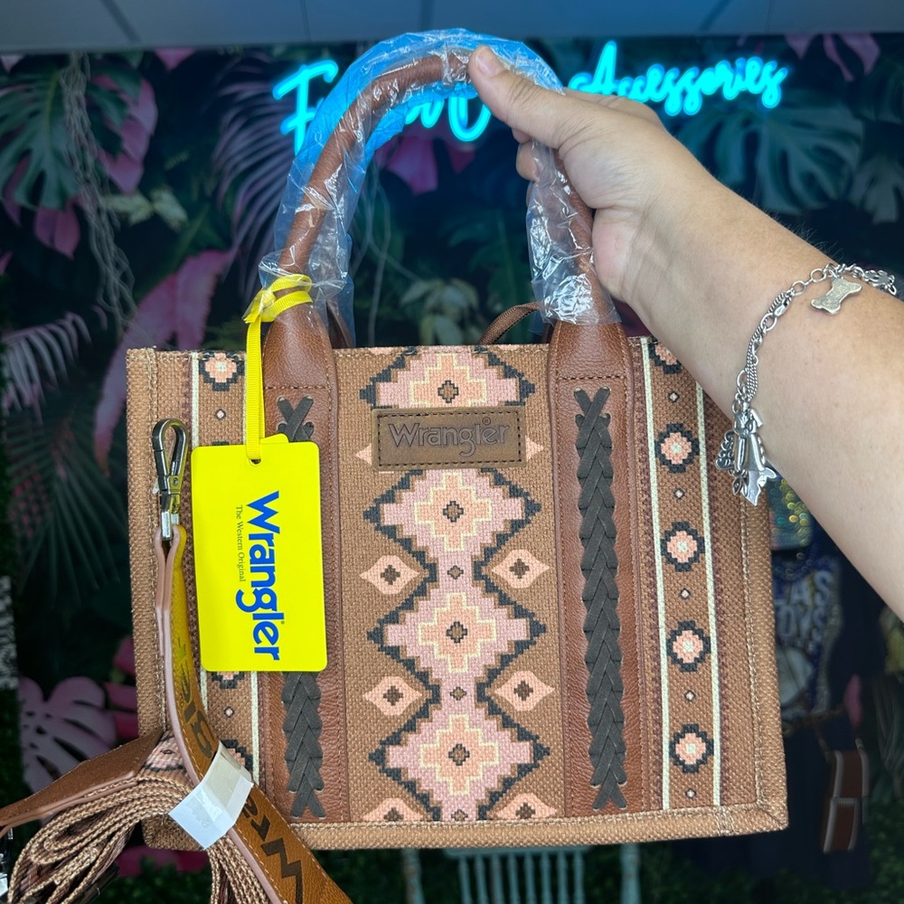 Wrangler tote bag brown